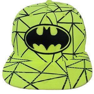 DC Comics Batman Snapback Hat Adult Neon Yellow/Green OSFM